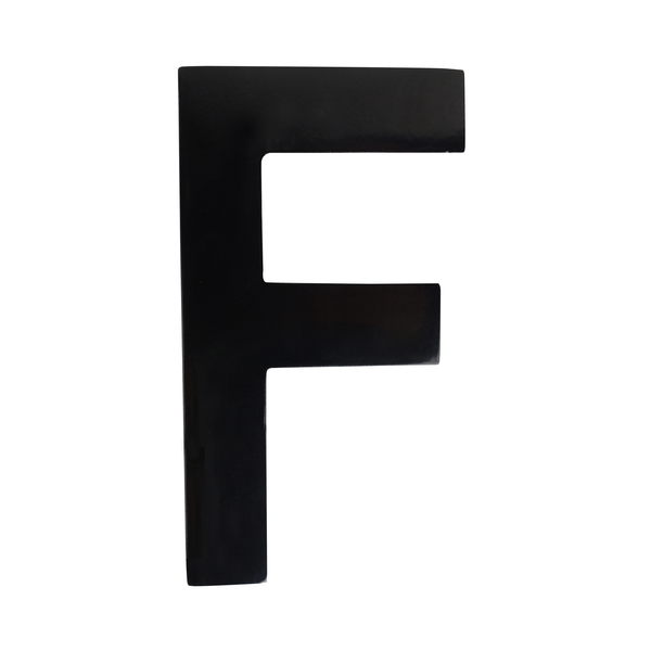 Architectural Mailboxes Brass 4 inch Floating House Letter Black F 3582B-F